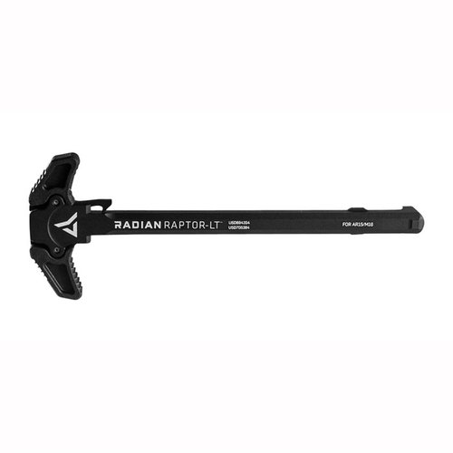 Radian Weapons Raptor-LT Charging Handle gir AR-15 ei oppgradering med holdbart 7075 aluminium, ambidextrous design og korrosjonsbestandig overflate.