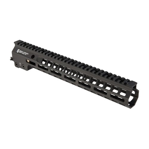 Geissele MK14 Super Modular Rail håndbeskytter har en slank profil, M-LOK festepunkter, og en solid, lett aluminiumsdesign for optimal tilpasning og komfort.
