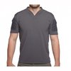 VELOCITY SYSTEMS BOSS RUGBY SHIRT SHORT SLEEVE WOLF GREY LG