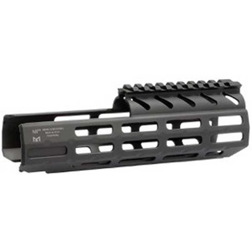 Forbedre din SIG Sauer MPX med Midwest Industries Drop-In Handguard, laget av aluminium med M-LOK-fester og en slitesterk svart overflate.
