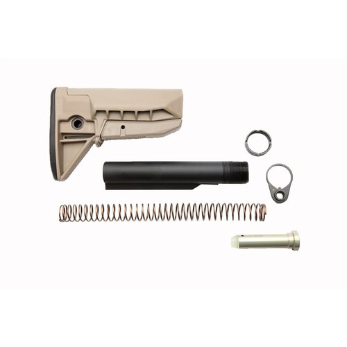 BCMGunfighter Mod 0 SOPMOD-stokken gir en komfortabel og stabil cheekweld, rask justering, og to ambidextrøse slyngefester for optimal kontroll og presisjon.