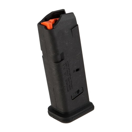 PMAG® GL9® til Glock® 19 har slitesterk polymerkonstruksjon, høy synlighet anti-tilt follower, og enkel rengjøring med avtagbar bunnplate. 10 runder kapasitet.