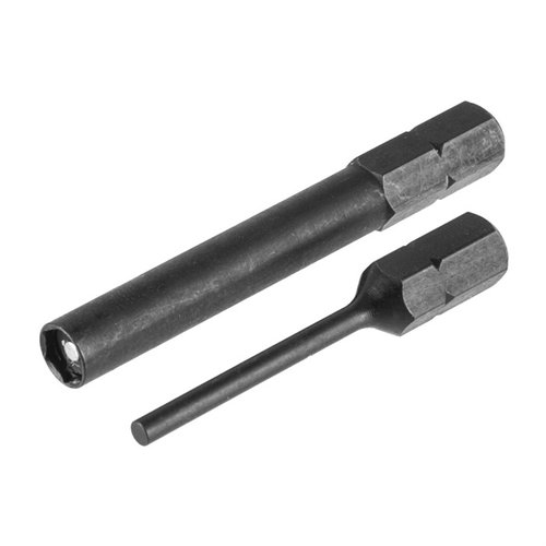 FRONT SIGHT BIT & PIN PUNCH COMBO PACK for Glock® gjør demontering og montering raskt og enkelt med to robuste verktøy i herdet stål.