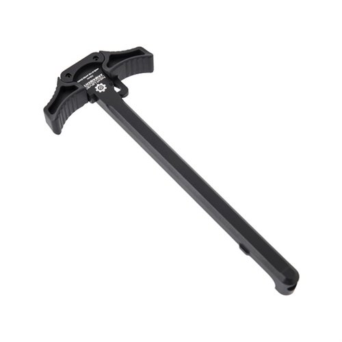 Next Level Armament AR-15 NLX 556 Charging Handle gir en enkel oppgradering med ambidextrous design, økt grep og holdbar 7075 aluminium i svart finish.