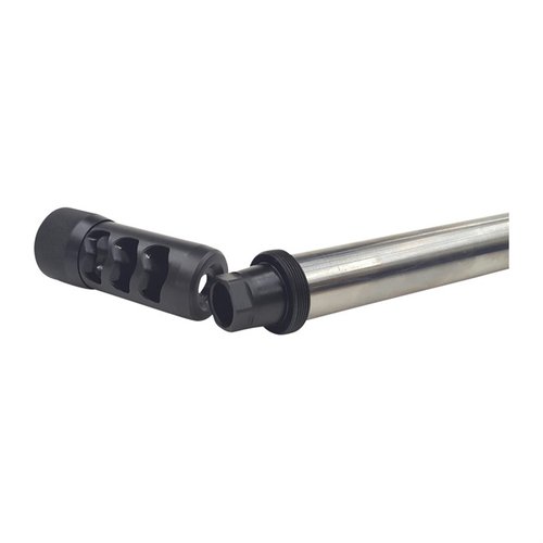 Oppgrader våpnene dine med Hellfire Muzzle Brake Universal Adapters, laget av rustfritt stål for presis tilpasning og rask bytte av bremser og dempere.
