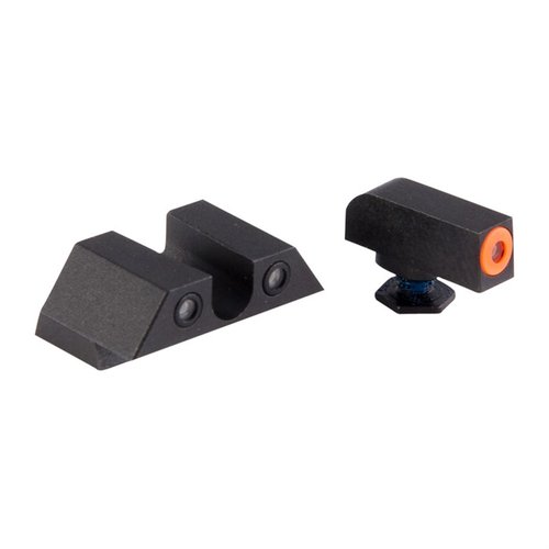 Perfect Dot Tritium Night Sights gir ekstrem synlighet med 30% mer Tritium, robust design og mulighet for tilpassede farger - perfekt for enhver Glock.
