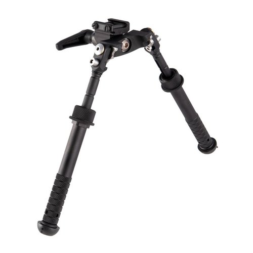 GEN 2 CANT AND LOC (CAL) bipod fra ACCU-SHOT tilbyr justerbar høyde, 5 benposisjoner og en robust konstruksjon i 6061-T6 aluminium for optimal stabilitet.