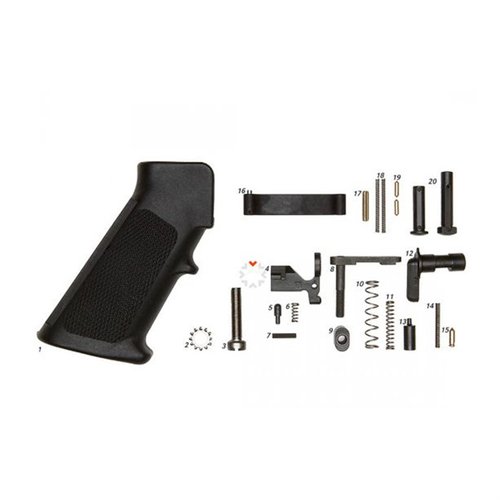 Geissele AR-15 Mil-Spec Lower Parts Kit inkluderer alt du trenger for å bygge en AR-lower, unntatt trigger, og oppfyller militære spesifikasjoner.