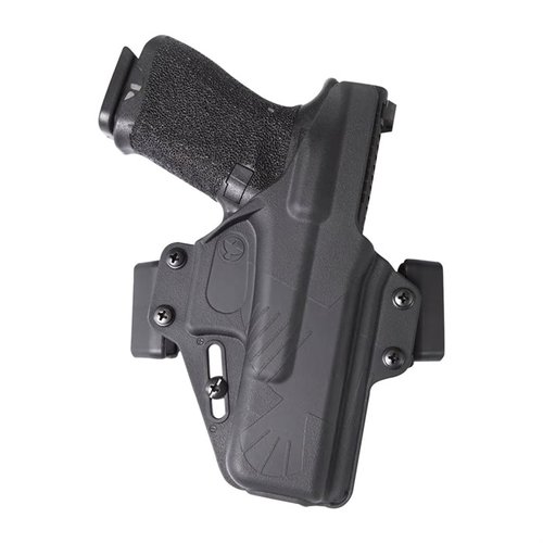 Raven Concealment Systems Perun er en modulær OWB-holster med kroppsnær design, høy komfort, justerbar retention og kompatibilitet med Glock 19 og ulike optikker.