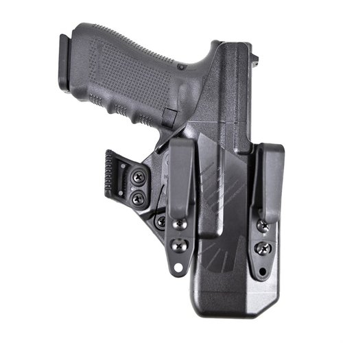 Eidolon Holster gir perfekt tilpasning til Glock G19, med en glatt utside for maksimal komfort og skjuling, samt mulighet for tilpasning med tilbehør.