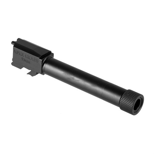Apex 9mm threaded barrel til M&P M2.0 Compact har svart Melonite-finish, 1:10