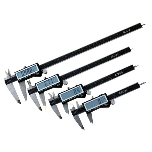 iGaging EZ Cal digital caliper med ekstra stor LCD-skjerm, nøyaktighet på 0.001 tommer og holdbar rustfritt stål-konstruksjon for presise målinger.