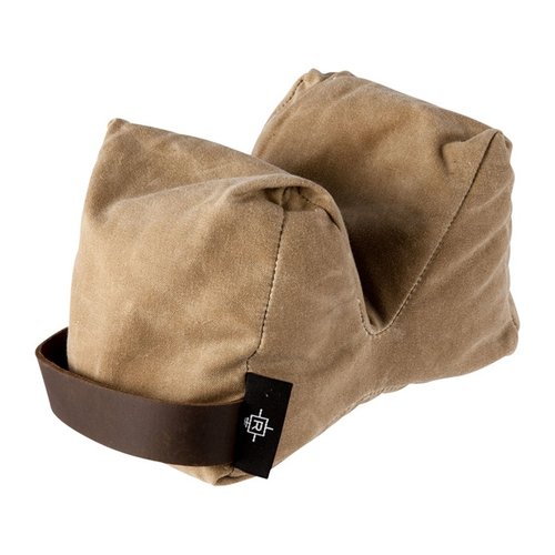 PINT-SIZED GAME CHANGER gir stabilitet med mindre volum, ideell for rifler, og tilbyr justerbar støtte for presisjonsskyting. Laget av slitesterk voksed lerret.