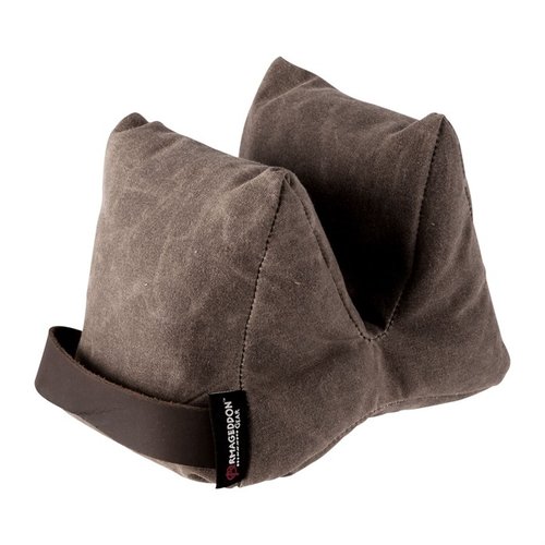 PINT-SIZED GAME CHANGER gir stabilitet og presisjon med mindre volum, laget av slitesterk voksed lerret og bisonlær, perfekt for jegere og skytesport.