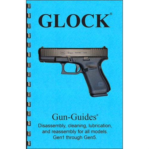 Få den eneste trykte manualen som dekker alle GLOCK-modeller fra GEN 1 til 5, med 28 sider, 63 høyoppløselige bilder og praktisk liggende binding.