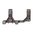 BADGER ORDNANCE 34MM 1.93" 0 MOA MODULAR MOUNT, BLACK