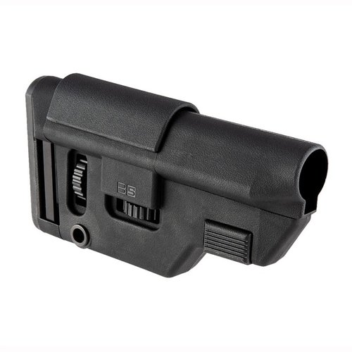 B5 Systems Precision Stock tilbyr verktøyløs justering av lengde og kinnhøyde, er kompatibel med Law Tactical Folding Stock Adapter, og har M-LOK festepunkter.