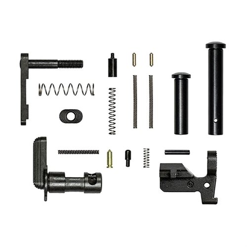 Aero Precision AR 308 M5 Lower Parts Kit gir deg alle nødvendige deler for å bygge en AR .308 underdel, uten trigger eller pistolgrep for fleksibilitet.