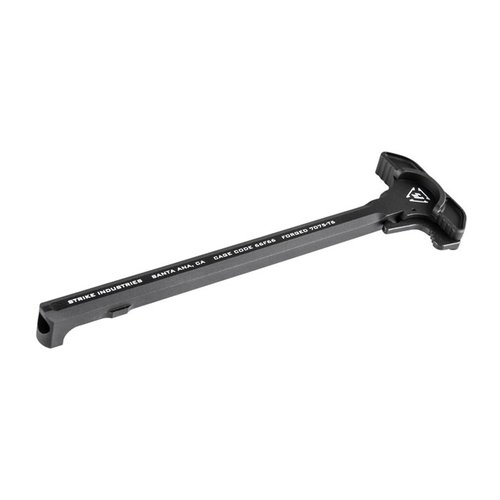 Den nye SI ARCH AR Charging Handle fra Strike Industries er laget av T-6 7075, har et ergonomisk design og gir en jevn og pålitelig lading med en slitesterk kvalitet.