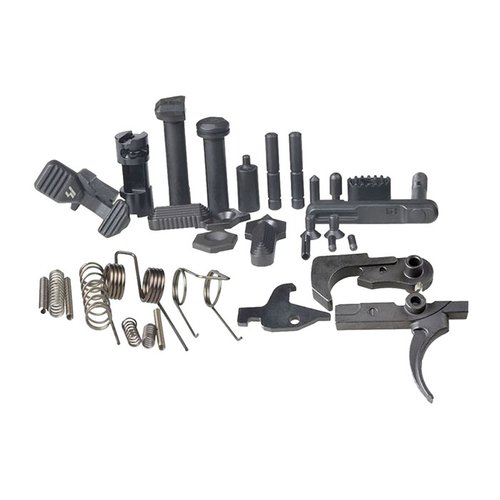 AR Enhanced Lower Receiver Parts Kit gir en komplett oppgradering for AR15 med en presis 4.5-5.5 lb avtrekker og forbedret følelse uten å gå på kompromiss med sikkerhet.
