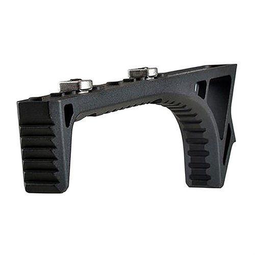 SI LINK CURVED FOREGRIP gir en solid og stabil opplevelse med sitt ridgede frontparti og kurvet bakparti, laget av holdbart 6061T6 aluminium for M-Lok og Keymod.