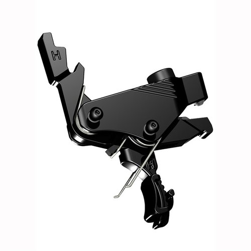 AR-15/MCX POWER DROP-IN TRIGGER gir en 2 lbs avtrekksvekt, MIL-Grade hammer slag, og en eksepsjonelt glatt følelse med H&M BLACKNITRIDE+™ finish.