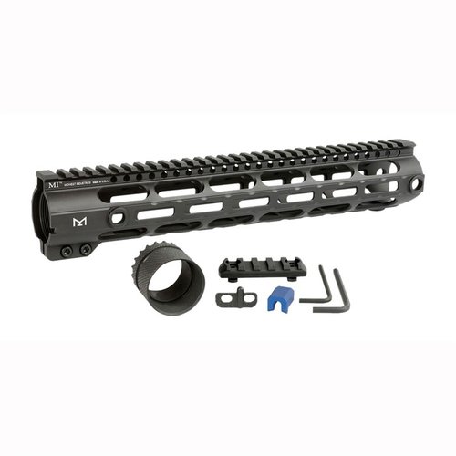 Midwest Industries AR .308 Combat Rail Handguard gir deg holdbarhet og allsidighet med M-LOK-fester, anti-rotasjonspunkter og fri flyt-design.