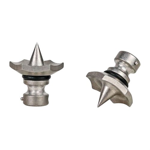 RAIDER CLEAT FEET for ATLAS 5-H & Super CAL bipoder er laget av 416 rustfritt stål for styrke og holdbarhet, enkel installasjon med en plunger.