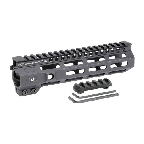 Midwest Industries Combat M-LOK handguard for AR-15 tilbyr en lettvekts, fri-flytende design med 7 M-LOK festepunkter og Picatinny skinne for enkel tilpasning.