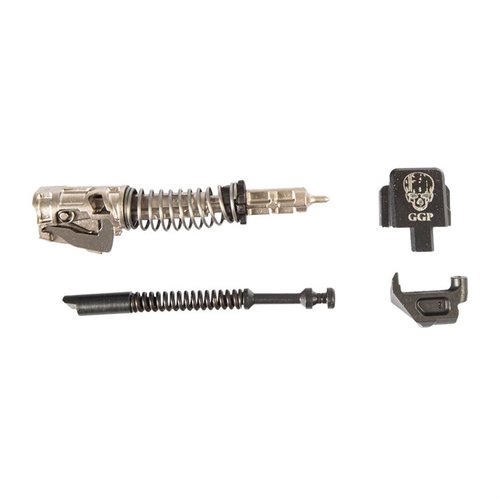 GGP Slide Completion Kit gir deg nesten alle nødvendige interne deler for å fullføre din slide, kompatibel med 9mm GGP320 og SIG P320 modeller.