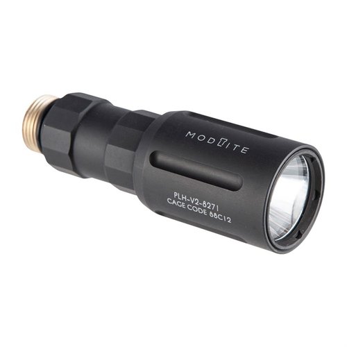 Modlite PLHv2 18350 våpenlys tilbyr 1350 lumen, 54,000 candela, robust design og livstidsgaranti, perfekt for innendørs og utendørs bruk.