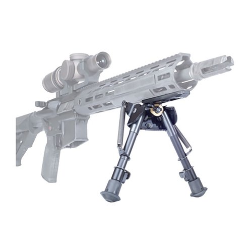 BADGER ORDNANCE Low Profile Enhanced Bipod Kit tilbyr en lett 11,7 oz bipod med justerbare ben og en sikker M-LOK eller Picatinny festemontasje.