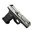 Oppdag Lone Wolf LTD19 V2 9MM pistol med sølv slide og svart ramme. Lett design, mindre rekyl og bedre ytelse. Perfekt for Glock-entusiaster. 🚀 Lær mer!