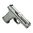 Oppdag Lone Wolf LTD19 V1 9MM - en lettvekts, slankere Glock-mønster pistol med grå ramme og sølv sleide. Perfekt for taktisk forsvar. Lær mer nå! 🔫✨