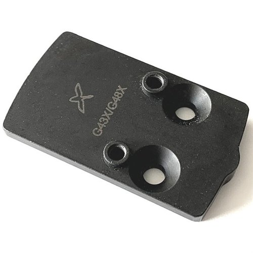 TRIJICON RMRCC adapterplate for Glock 43/48 gir en sikker og lav montering av RMRcc, med forbedret stabilitet og beskyttelse mot fuktighet.