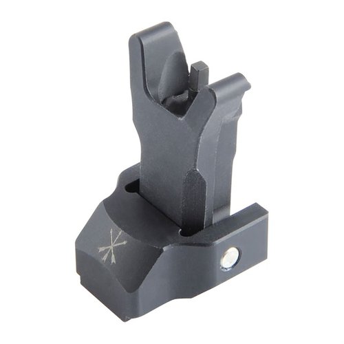 FUSION Folding Backup Iron Sight festes direkte til FUSION Micro Hub, gir standard høyde og er fullt justerbar for Elevation, kompatibel med AR15 rear BUIS.