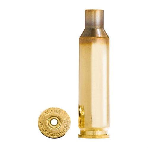 Alpha Munitions 25 Creedmoor brass med OCD teknologi gir langvarig ytelse, beskyttelse under frakt og høy kvalitet med 100 stk i hver eske.