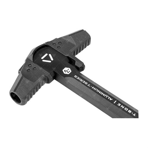 Strike Industries T-Bone Charging Handle for .223/5.56 gir en modulær løsning for gassretning, lettvektsdesign i 7000-serie aluminium og minimal slitasje på AR-15.