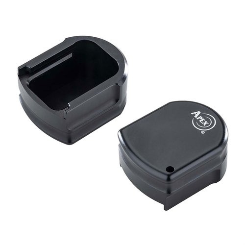 FNX Magazine Base Pad gir 2,5 ekstra patroner, opprettholder funksjonen til slide lock, og er enkel å installere med et slitesterkt aluminiumdesign.