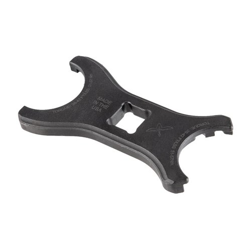 JCW er en robust, presis 2- og 3-lug castle nut wrench laget av 4140 stål, designet for bruk med momentnøkkel, ideell for AR-brukere.