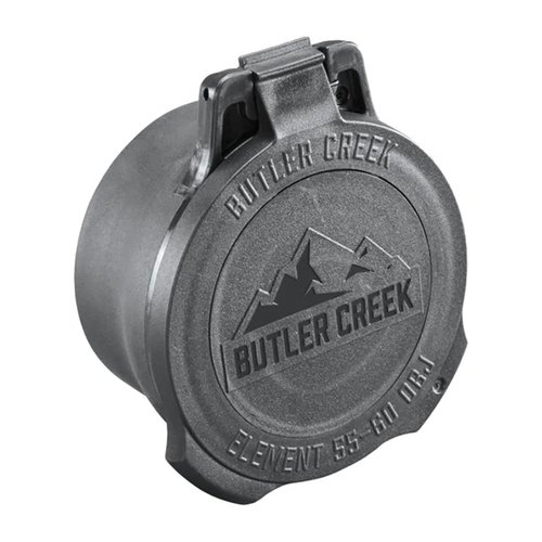 Butler Creek Element Scope Caps er robuste med en multi-flex sleeve og en utskiftbar dope disk som gir vind- og høydeinformasjon for presis skyting.