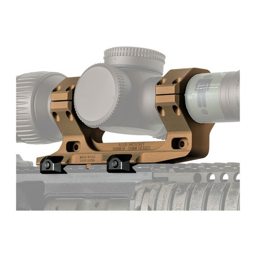 AUS Optic Mount fra Reptilia er laget av 7075-T6 aluminium, har lavprofil design og passer til M1913 Picatinny rail, med livstidsgaranti.