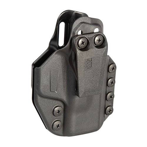 Stache™ IWB-holstersystemet tilbyr en usynlig, modulær og komfortabel løsning for daglig bæring, laget av slagforsterket polymer for optimal holdbarhet.