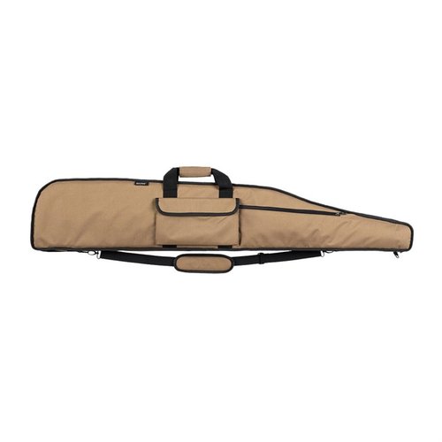 DELUXE LONG RANGE RIFLE CASE fra BULLDOG CASES tilbyr ekstra beskyttelse med blandet polstring, vanntett nylon, låsbar glidelås og justerbare stropper.
