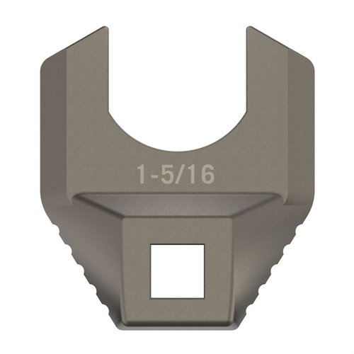 MASTER-FIT FREE-FLOAT BARREL NUT WRENCH gir en presis passform for armorerens verktøy, laget av titanbelagt rustfritt stål for optimal dreiemomentkontroll uten skader.
