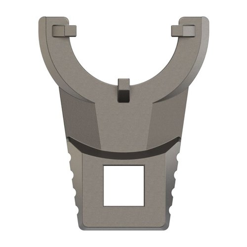 MASTER-FIT 2-sidig castle nut wrench fra REAL AVID gir presis passform for både standard og extended buffer tube, med slitesterk titaniumbelagt rustfritt stål.
