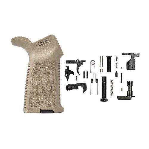Aero Precision EPC Lower Parts Kit med Magpul MOE® grep gir alt du trenger for å montere din EPC Lower Receiver, inkludert standard AR15-kompatible deler.