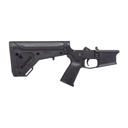 M4E1 Complete Lower Receiver gir en perfekt base for din tilpassede AR15, med MOE® Grip, UBR® Gen2 Stock og avanserte funksjoner i 7075-T6 aluminium.