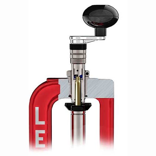 Lee Deluxe Quick Trim case trimmer gir rask og presis trimming av hylser uten måling, med justerbar lengde i .001 tommers intervaller og chip catcher.