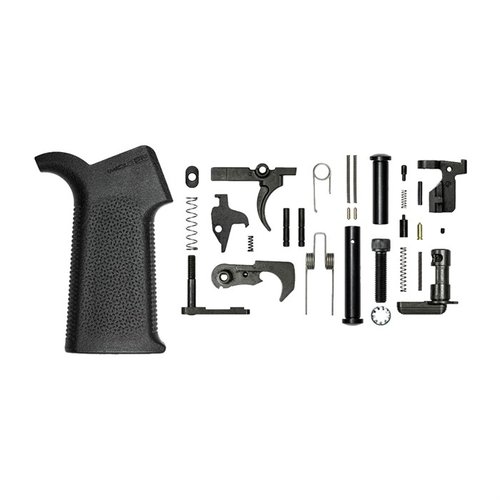Aero Precision M5 Lower Parts Kit med Magpul MOE SL Grip gir deg alt du trenger for å montere en M5 Lower Receiver, med pålitelige komponenter og fleksibilitet.